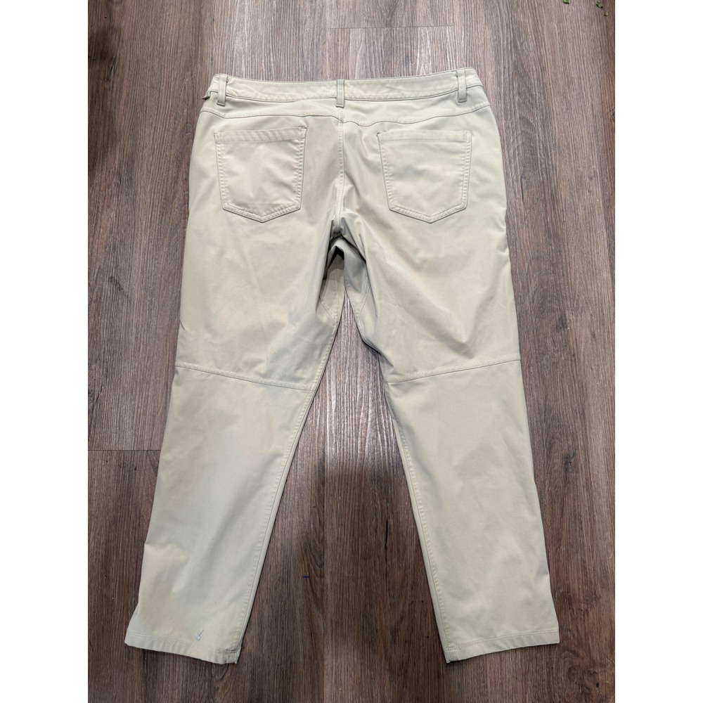 Lululemon ABC Pant Mens 36 Tan Khaki‎ Warpstreme Straight Leg Technical Chino 26